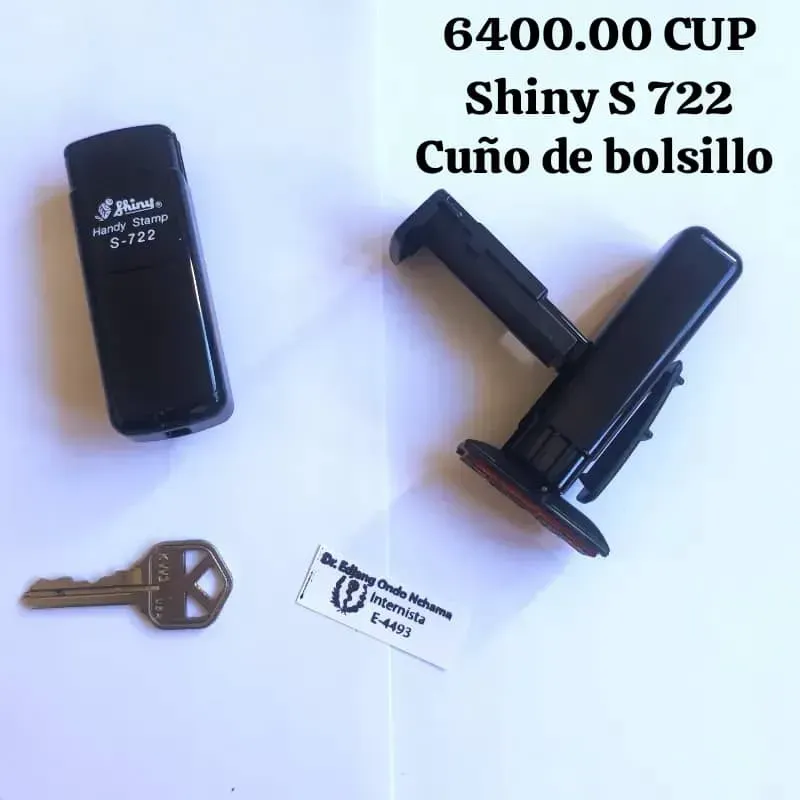Cuño de bolsillo Shiny S 722  6400 CUP