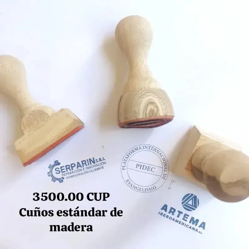 Cuños estándar de madera 3500 CUP