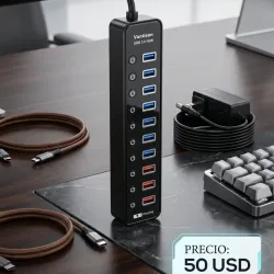 Hub USB 3.0 de 10 puertos