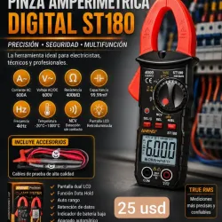 Multímetro digital con pinza 