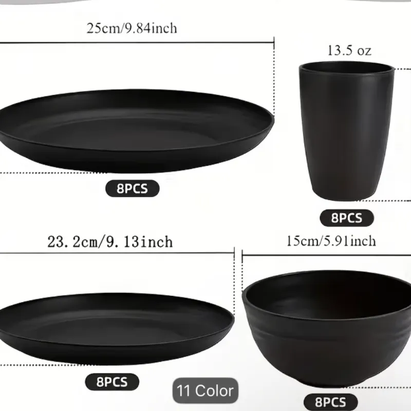 Juego de platos de 16 piezas