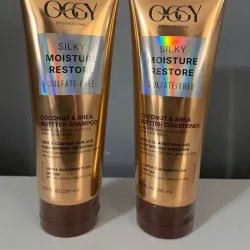 aceite de coco y manteca de carite _ Shampoo y acondicionador oggy 🍶 250ml