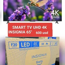 Smart TV 4K UHD Marca INSIGNIA 65", pulgadas 600 USD 