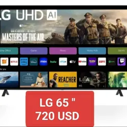 Smart TV 4K UHD Marca LG 65" pulgadas 720 USD 