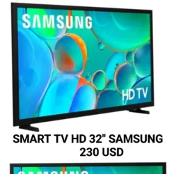 SMART TV SAMSUNG HD 32" PULAGADAS  230 USD 