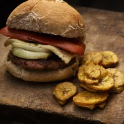 Hamburguesa con salchichas 