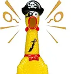 Pollo Pirata Grande vinilo con sonido