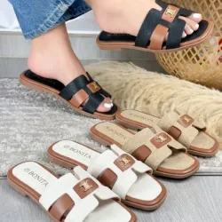 Sandalias planas estilo Hermes