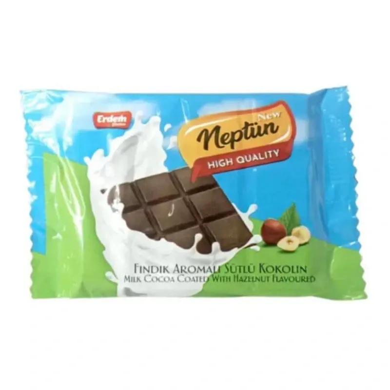 Barras de chocolate Neptun con sabor a avellanas x 50g