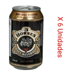 Blister de maltas 3 caballos (6ux330ml)