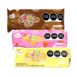 Galletas Escolar rellenas con crema x 12pck x 4u