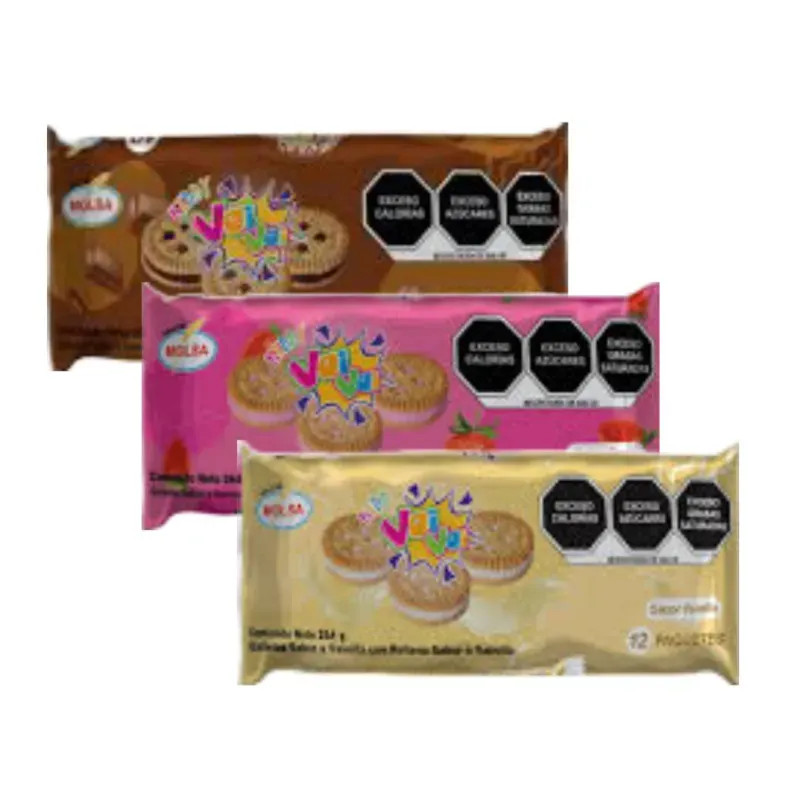 Galletas rellenas Molsa 264g x 3u