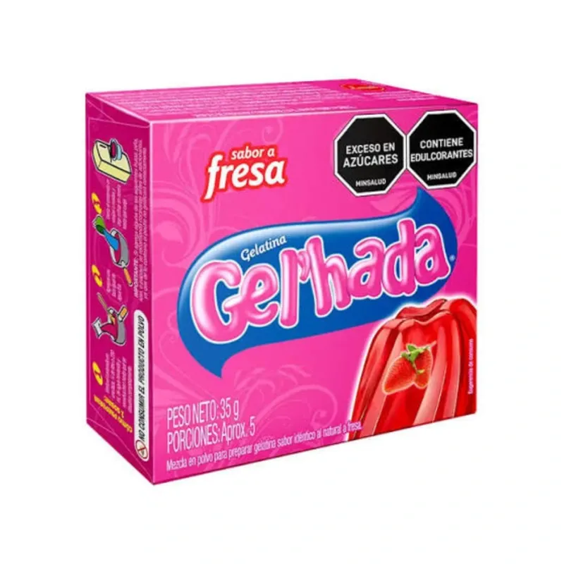 Gelatina de fresa 35g