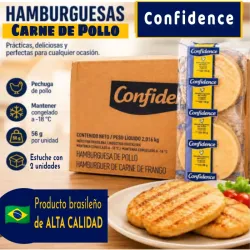 Hamburguesas de pollo Confidence de 56g x 2u