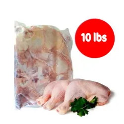 Pqt de Pollo Muslos y Contramuslo x 10lb