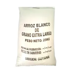 Saco de arroz importado 25kg
