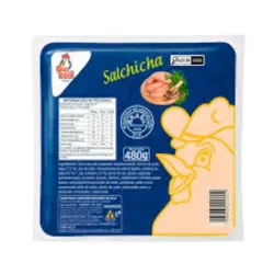 Salchicha de pollo 12u de 480g