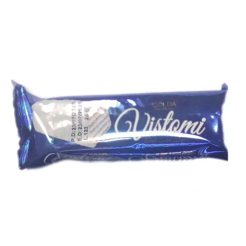 Wafer Vistami de chocolate blanco y leche 25g
