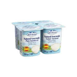 Set yogurt Asturiana Natural 125gr x 4u
