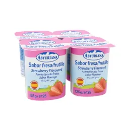 Set yogurt Asturiana Natural 125gr x 4u