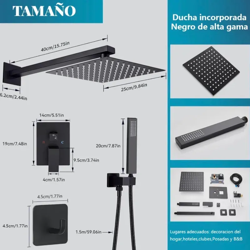 Ducha cuadrada 😍 diseño moderno