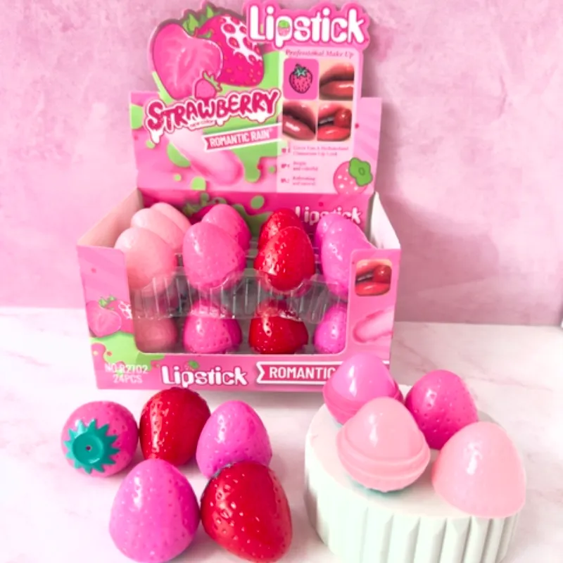 Bálsamos labiales de varios sabores.