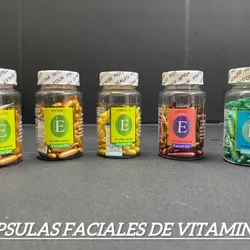 Cápsulas faciales de Vitamina E 60 cápsulas.