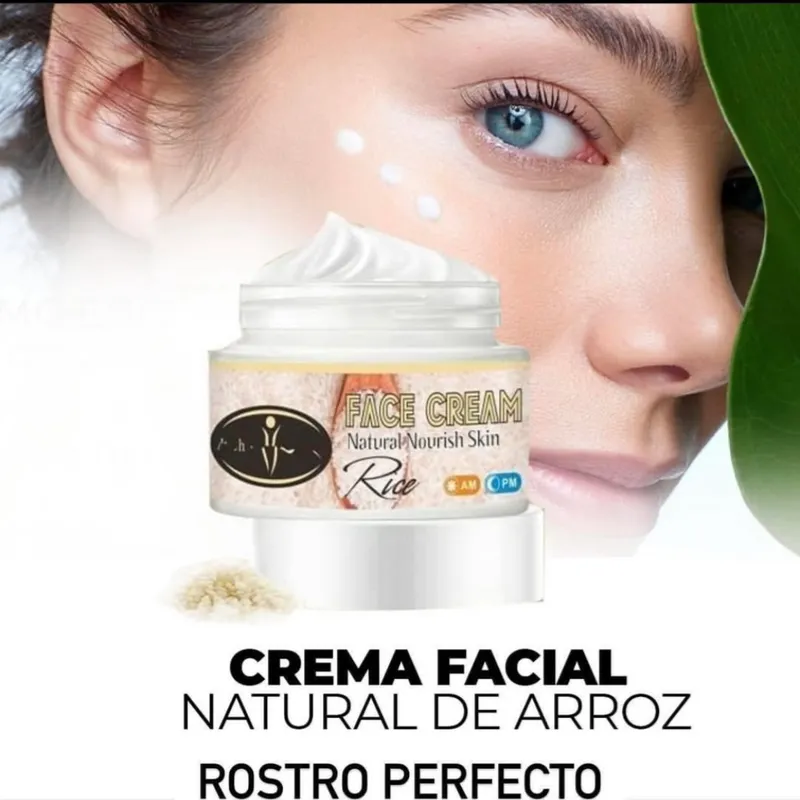 Crema hidratante y aclaradora de Arroz 