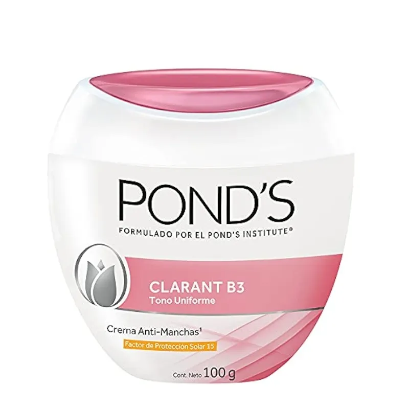 Crema Ponds hidratante anti-manchas con protector solar 15spf.
