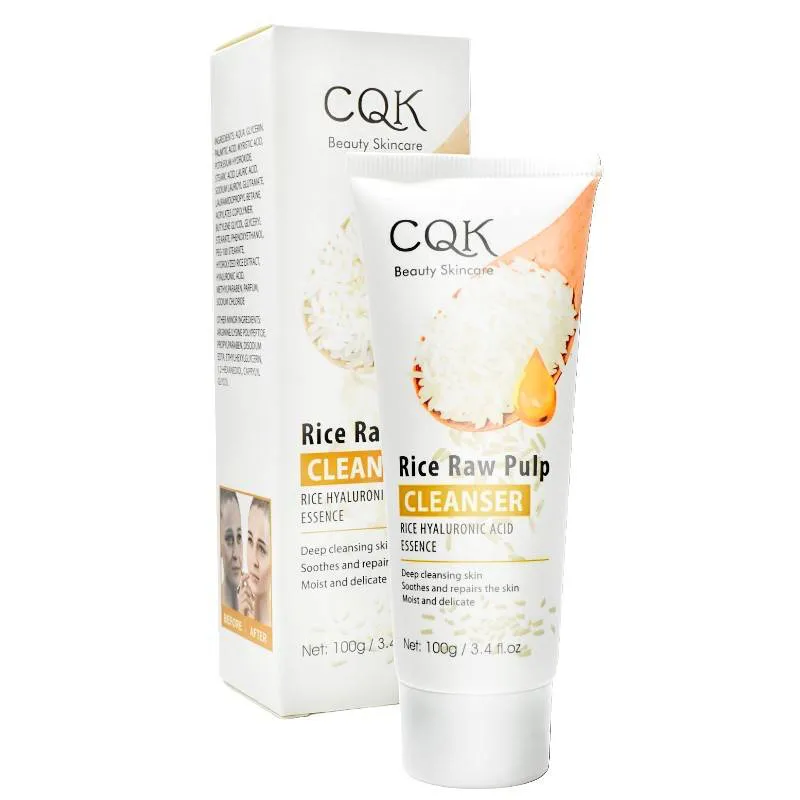 Limpiador facial de Arroz con esencia de ácido hialurónico 100g.