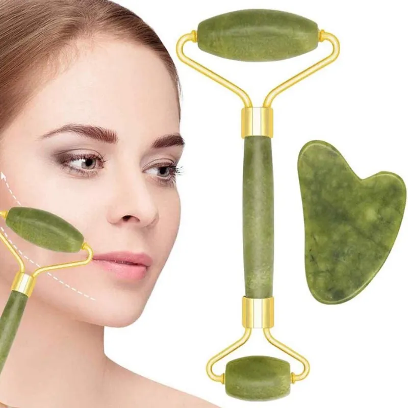 Rodillo de Jade + Gua Sha