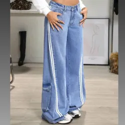 Jeans  cargo “Clean Blue”