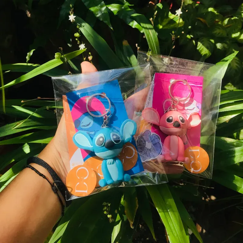 Llaveros de pareja de Stitch