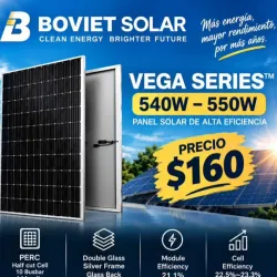 PANELES SOLARES BIFACIALES BOVIET
