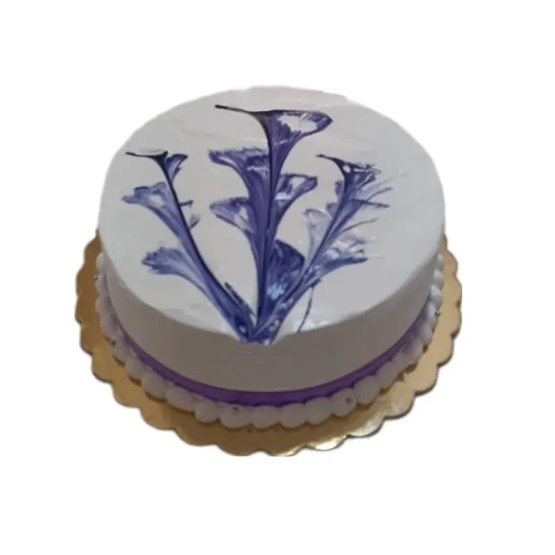 Cake blanco y malva con diseño especial (8 comensales) - 254459