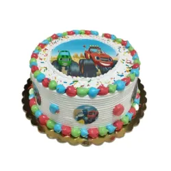 Cake con imagen de carritos Monster Machines (10 comensales) - 208091