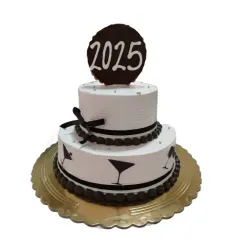 Cake de dos pisos marcando el 2025 (26 comensales) - 225113