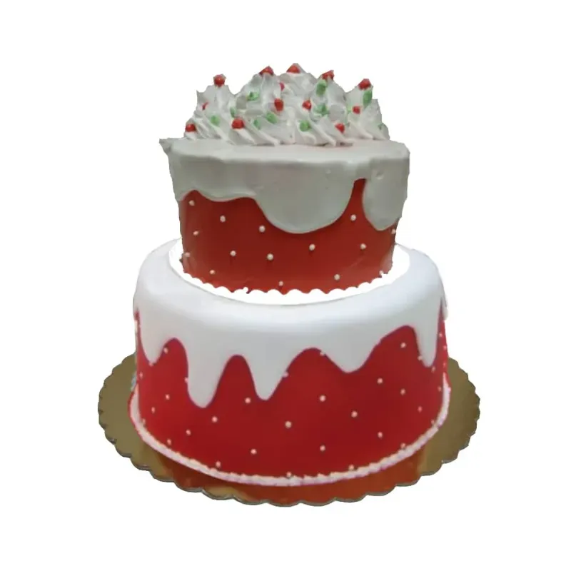 Cake dos pisos rojo en Navidad (25 comensales) - 156941