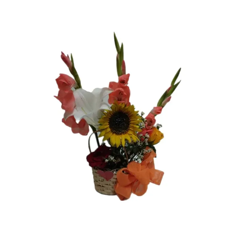 Cestica de flores + Barra de chocolate extra fundente - 267571