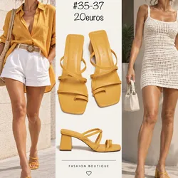 Tacón Amarillo PULL&BEAR 