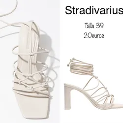 Tacón blanco Stradivarius 