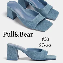 Tacón denim PULL&BEAR 