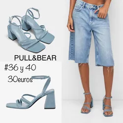 Tacón denim PULL&BEAR 