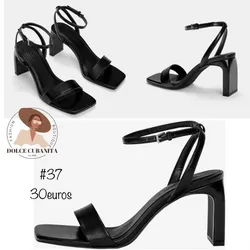 Tacón negro PULL&BEAR 