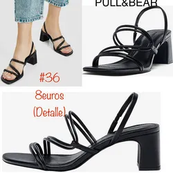 Tacón negro PULL&BEAR 