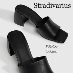 Tacón negro Stradivarius