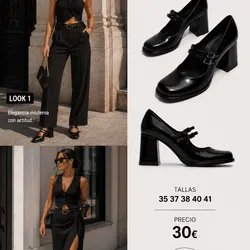 Tacón Oxford Bershka