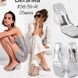 Tacón trasparente Bershka 