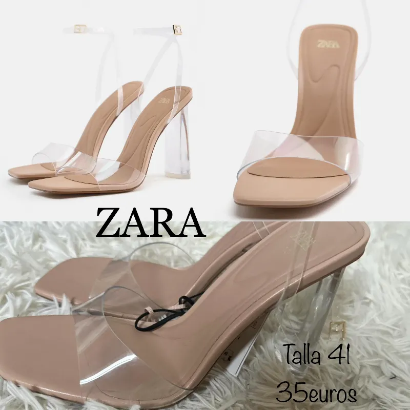 Tacón Zara trasparente