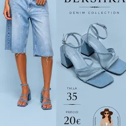 Tacones mezclilla Bershka